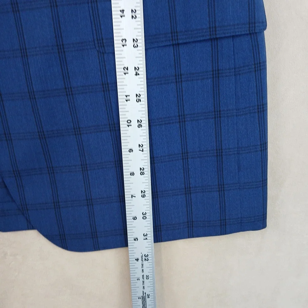 Bonobos Tollegno 1900 44L Mens Blazer Jacket Unstructured Blue Plaid 22x31